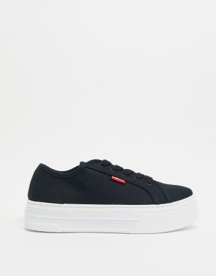 levi's flatform lace up trainer