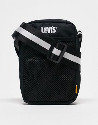 Levi's flight bag in black with poster logo