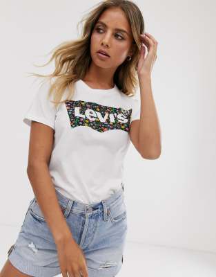 Levi's floral batwing logo t-shirt | ASOS