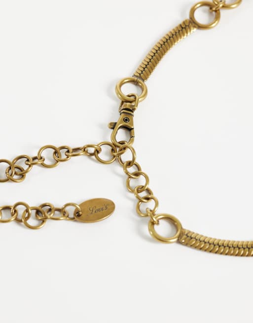 Levi's Franchesca kedjeskärp i guld, 2 av 3