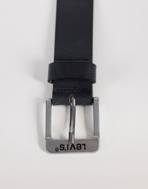 Levi's - Free - Sort bælte på 35 mm i læder, 3 af 3