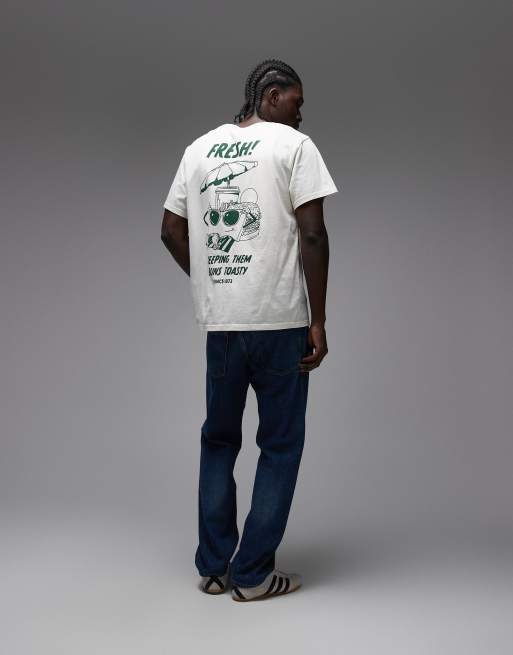 Levi's – Fresh – Biały T-shirt z grafiką, 2 z 5