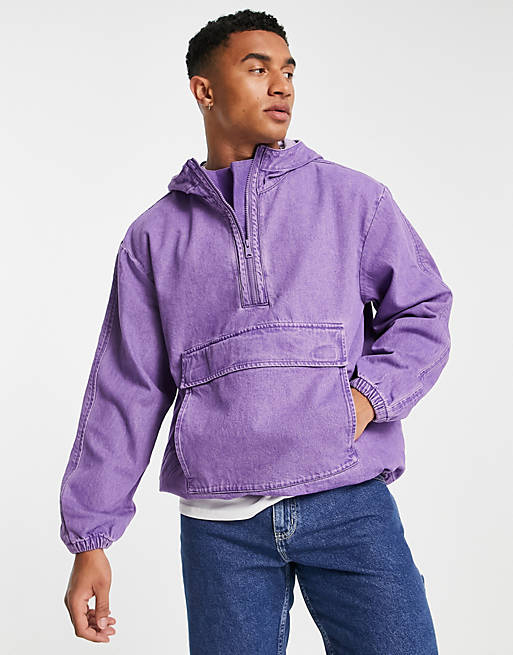 Levi's fresh capsule sutro anorak jacket in purple with hood | ASOS