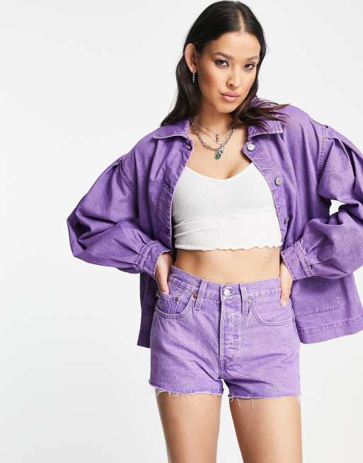 Levi's Purple Denim Jacket