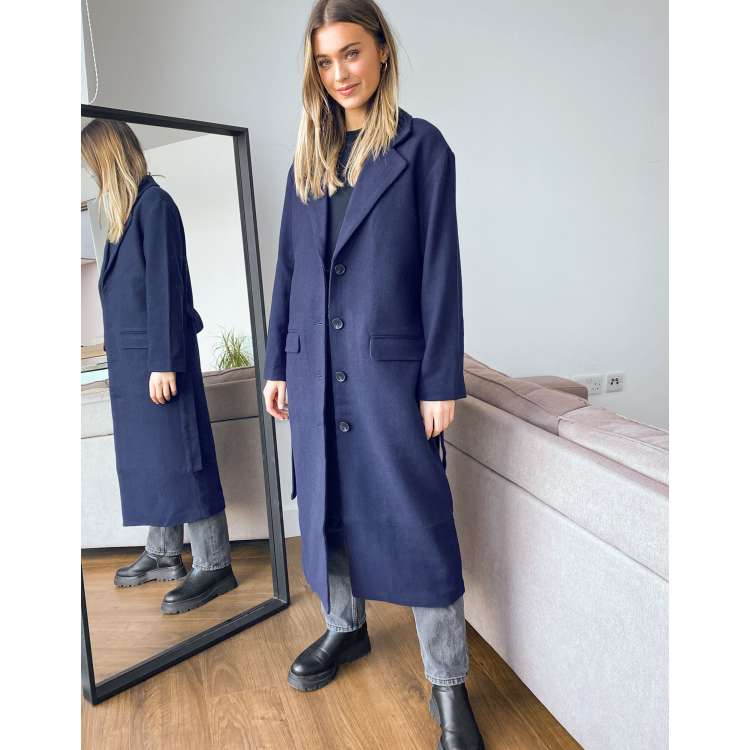 The Charlotte Longline Coat - Navy