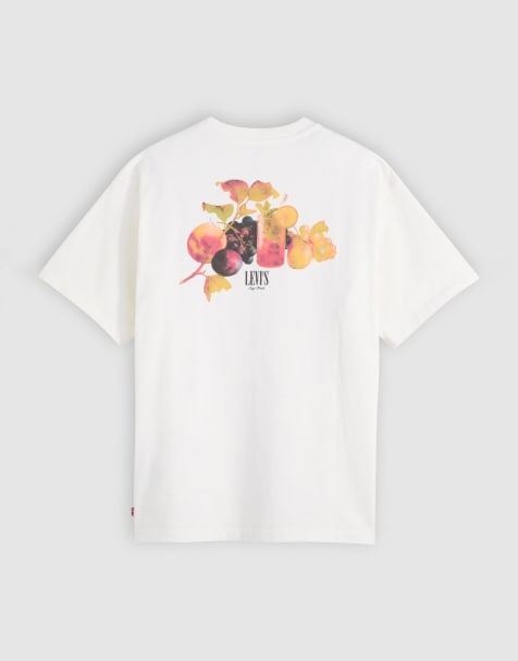 Levi's fruit cocktail logo back print vintage oversized t-shirt in off white