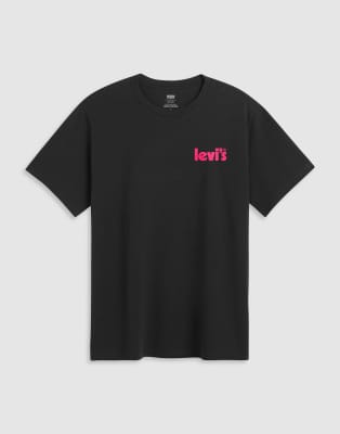 fruit of knowledge back print relaxed fit T-shirt in black