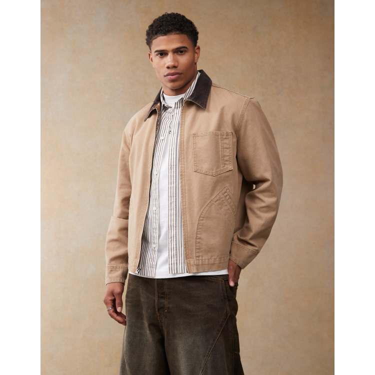 Levi's full zip mechanics canvas trucker jacket relaxed boxy fit