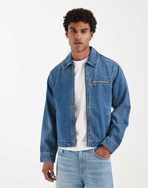 Levi's – Garage – Niebieska kurtka jeansowa zapinana na zamek - view 1
