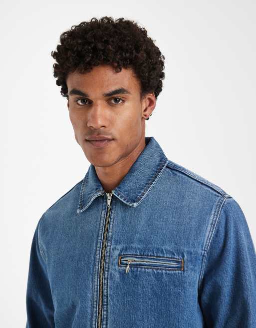 Levi's - Garage - Veste en jean à fermeture éclair - Bleu moyen, 3 de 5