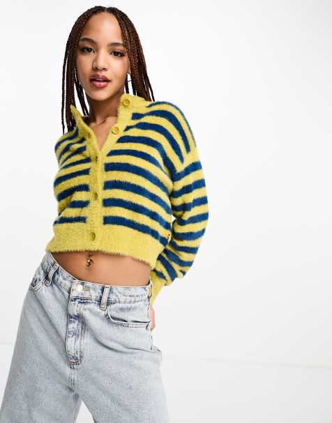 Levi's - Gestreept vest in blauw en geel - view 1