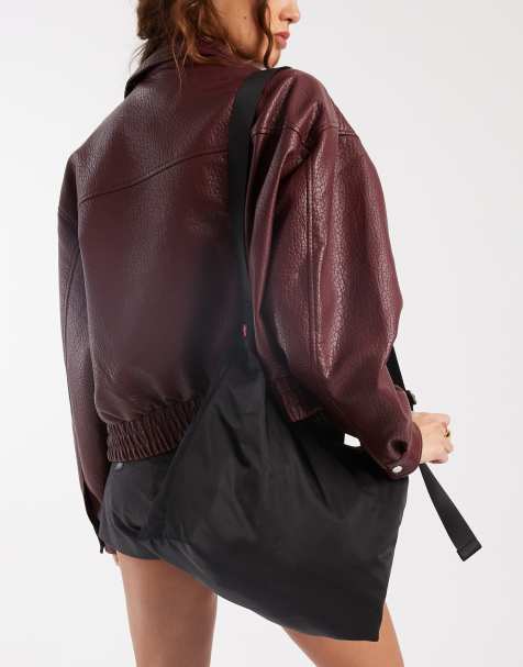 Levi's – Gewebte Schultertasche in Schwarz - view 1