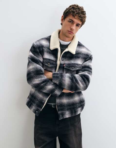 Levi's giacca sherpa con bottoni - view 1