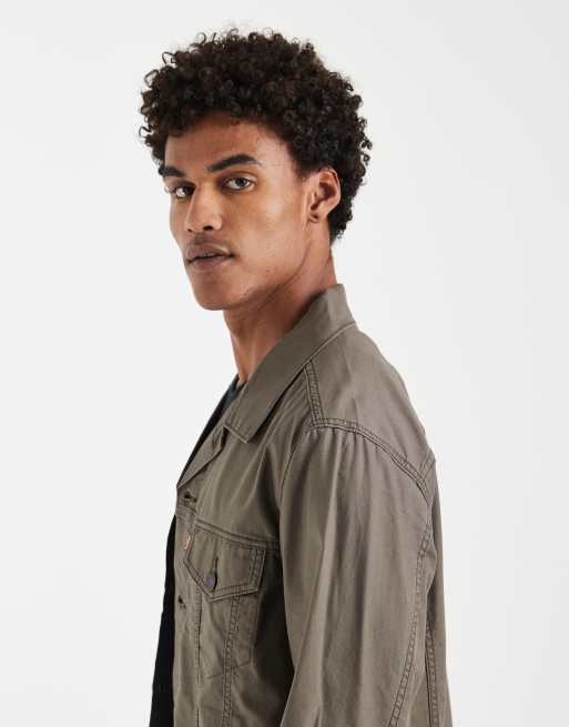 Levi's - Giacca trucker comoda in denim marrone, 4 di 5