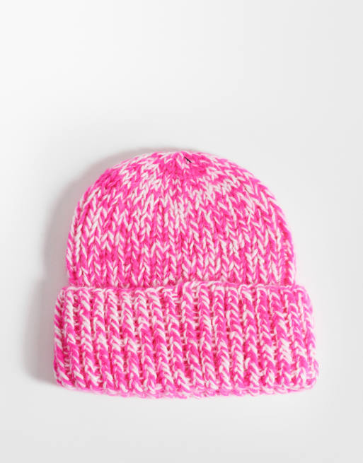 Levi's gigi chunky beanie in pink, 3 of 3