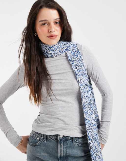 Levi's gigi strikket tørklæde i blå, 3 af 3