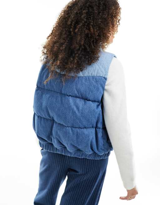 Levi s Gilet in blue denim ASOS