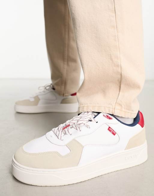 Cream best sale suede trainers