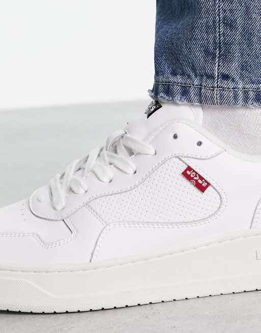 Levis white leather on sale shoes