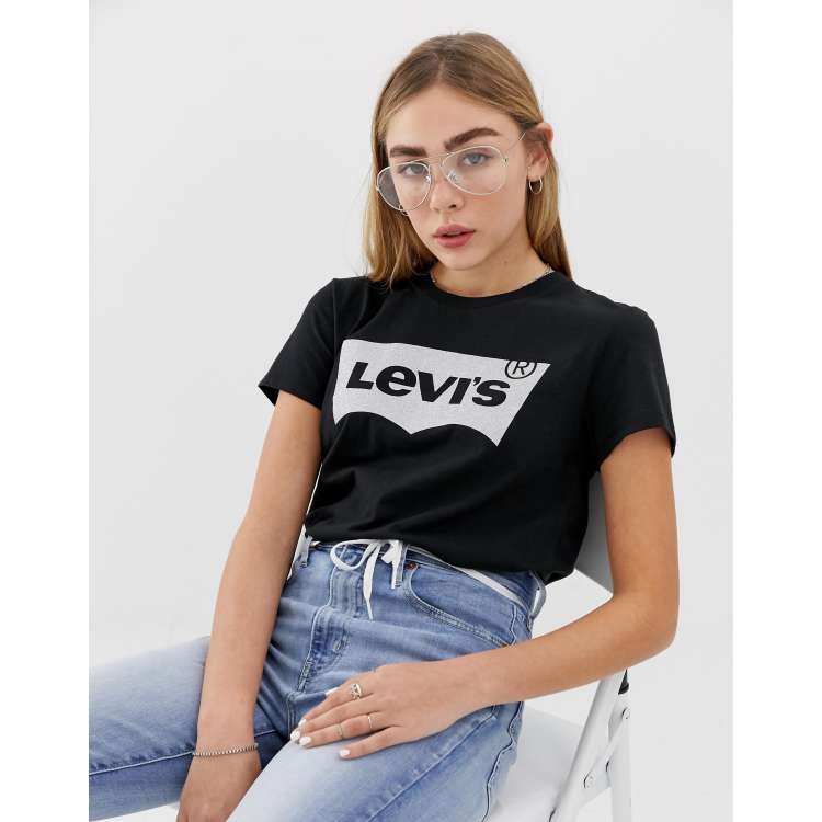 Tee shirt levis femme paillette new arrivals