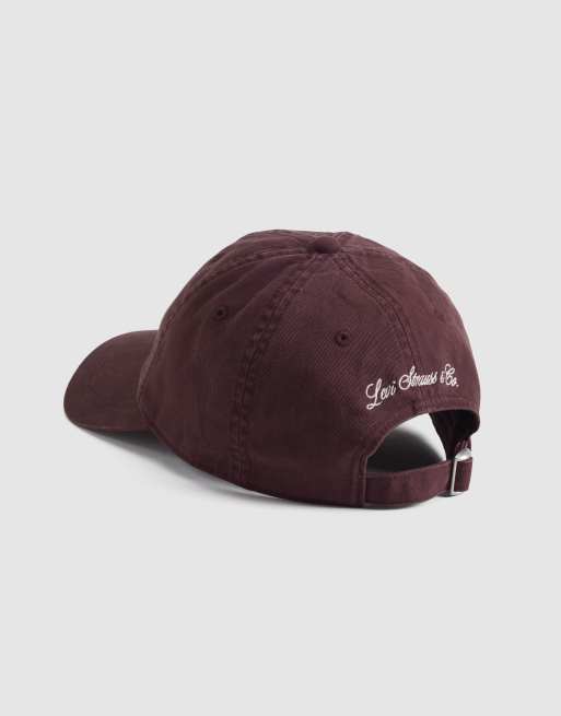 Levi's gorra de béisbol varsity en burdeos, 2 de 4