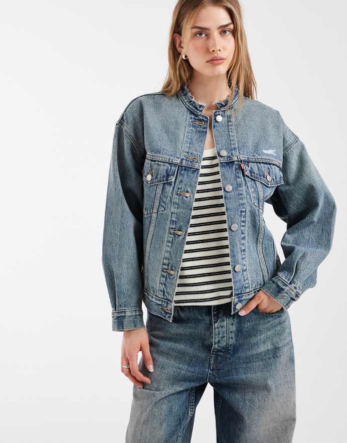Levi's Gorra de camionero azul estilo años 90