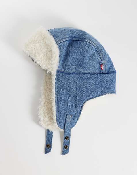 Levi's gorro trapper de denim azul - view 1