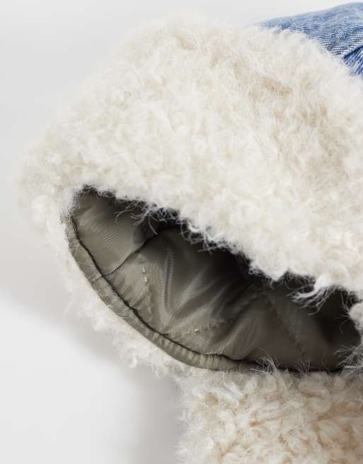 Levi's gorro trapper de denim azul, 2 de 3