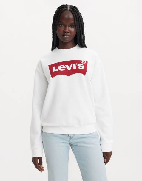 Levi's - Gr - Everyday - Sweatshirt met ronde hals en kleurboek in wit - view 1