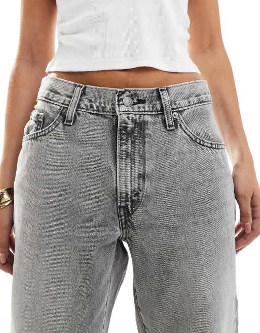 Levi's – Grå, baggy jeans i dad-modell , 4 av 5