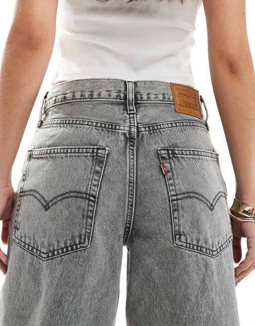 Levi's – Grå, baggy jeans i dad-modell , 5 av 5