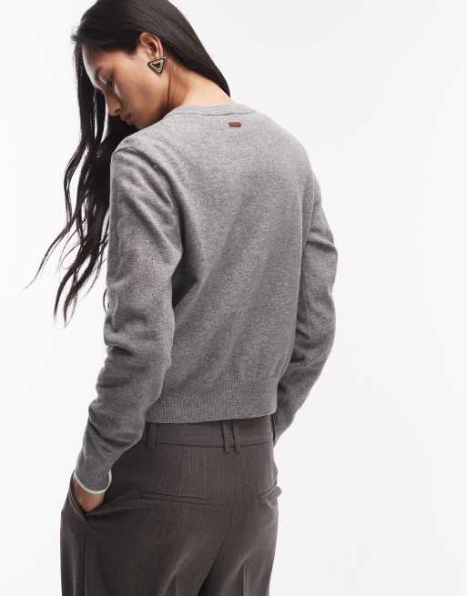 Levi's - Grå cardigan i superblød strik, 3 af 4