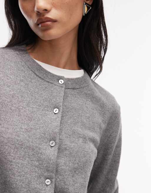 Levi's - Grå cardigan i superblød strik, 4 af 4