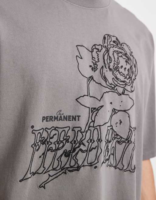 Levi's - Grå oversized T-shirt med grafik, 5 af 5
