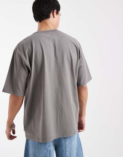 Levi's – Grå t-shirt i oversize med tryck, 4 av 5