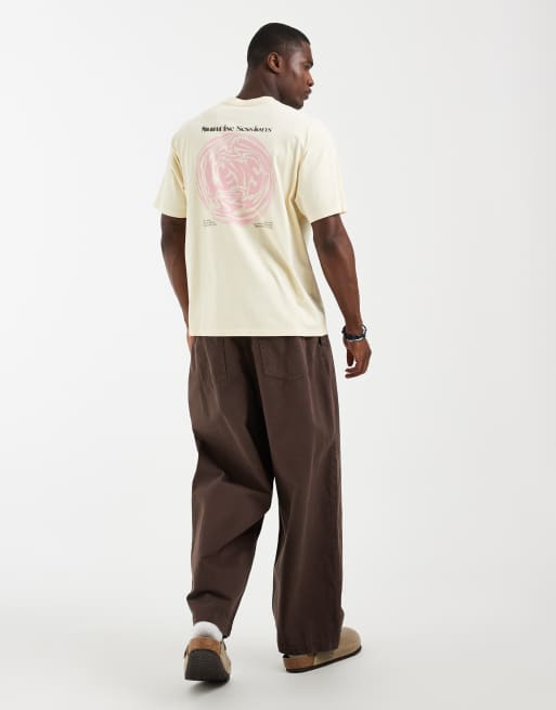 Levi's – Gräddvit t-shirt med vintagetryck, 3 av 5