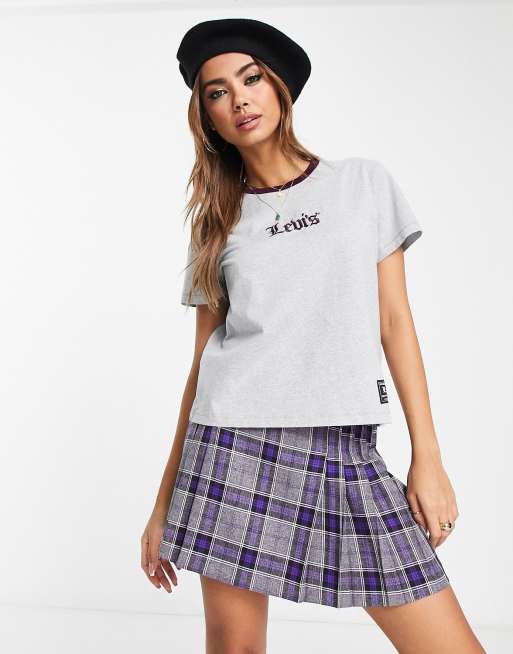 Levi's graphic classic tee in black stripe