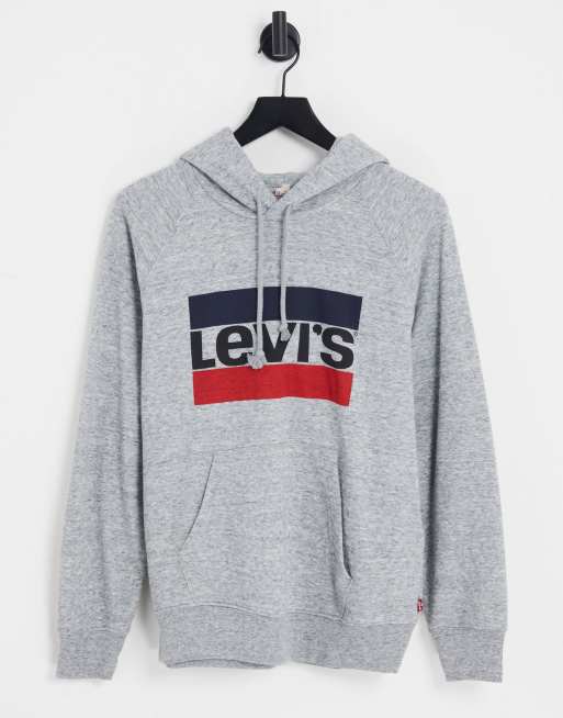 Levi's graphic sports clearance hoodie grey