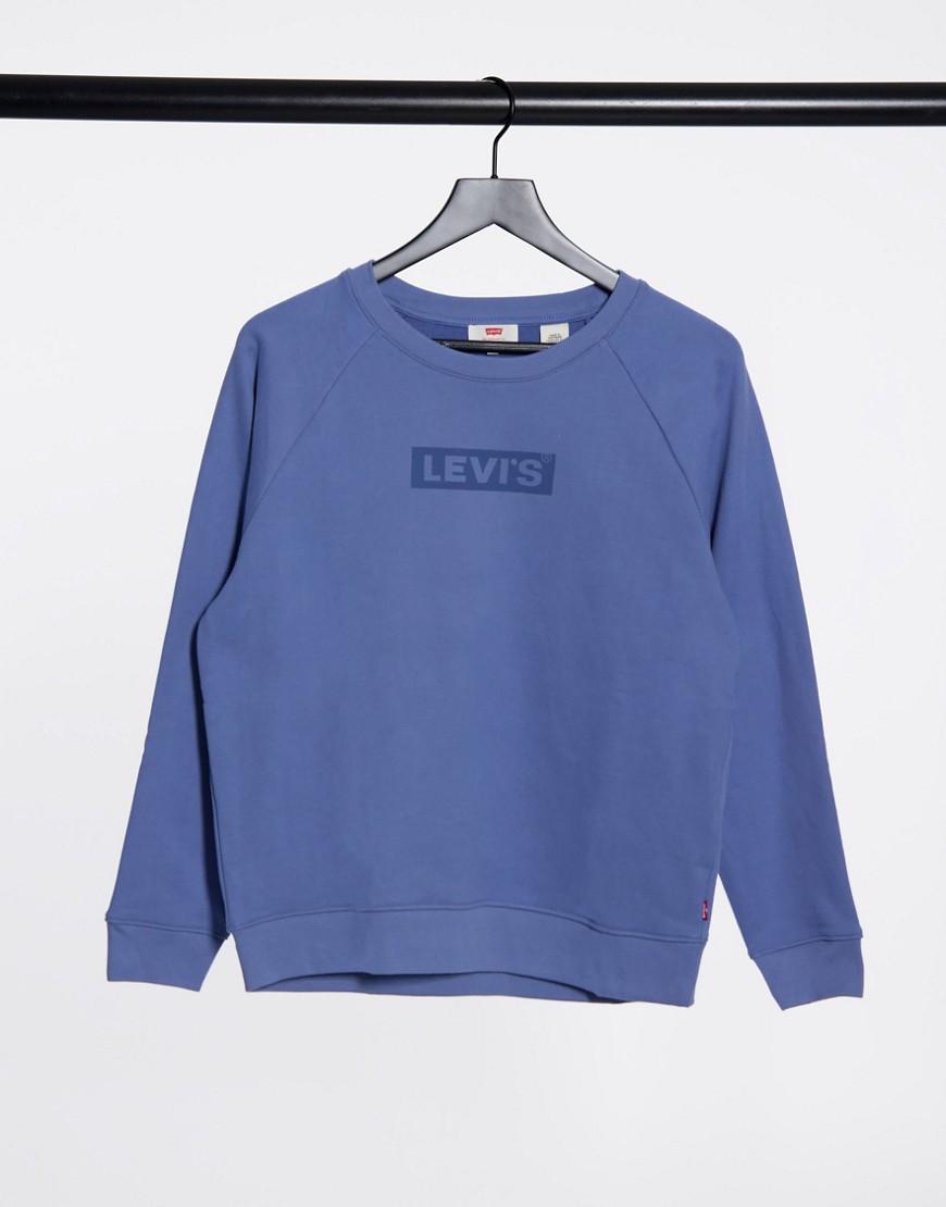Levi's graphic crew sweatshirt in blue