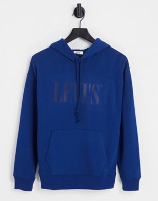 Levi's graphic logo standard hoodie in navy
