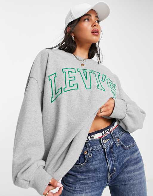 Levi's grey deals sweatshirt womens