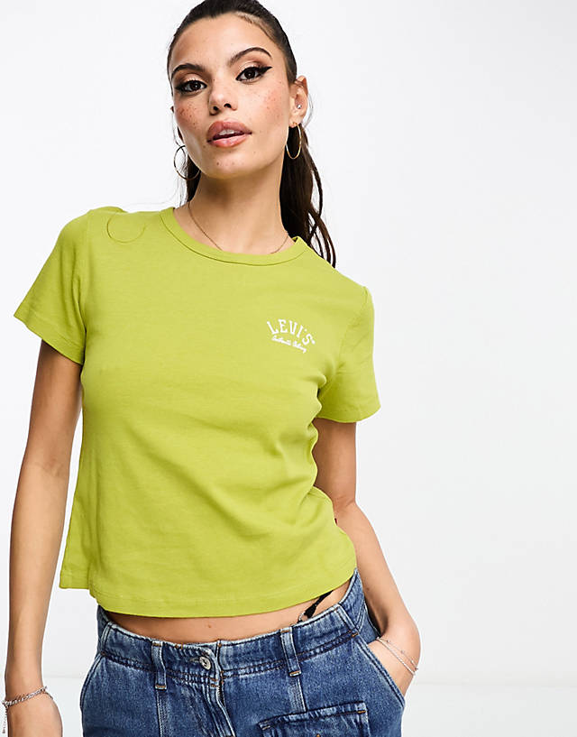 Levi's - graphic logo tee in lime green