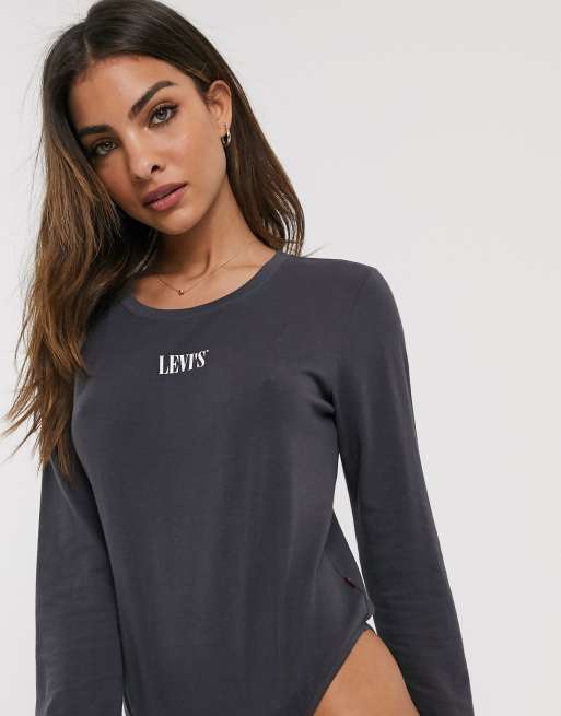 Levi's graphic long sleeve bodysuit