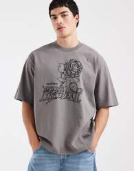 Levi's graphic oversized t-shirt in grey