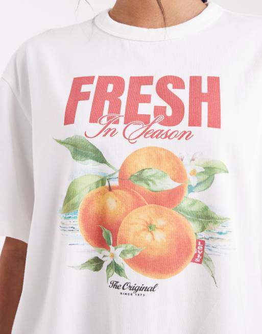 Levi's graphic print t-shirt in white, 3 of 4