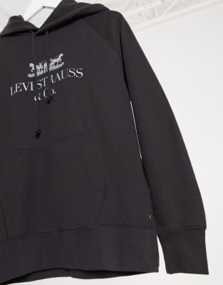 levi strauss hoodie black