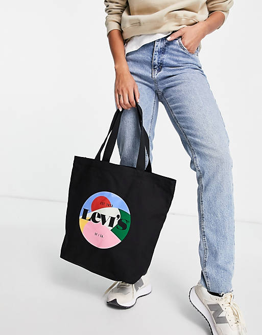 Levi's graphic tote bag in black