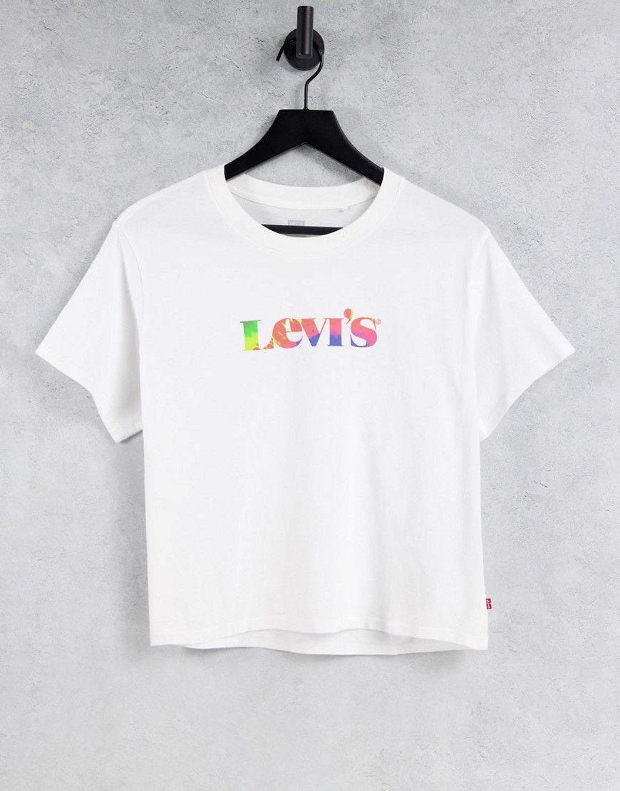 Levi's graphic varsity t-shirt in white