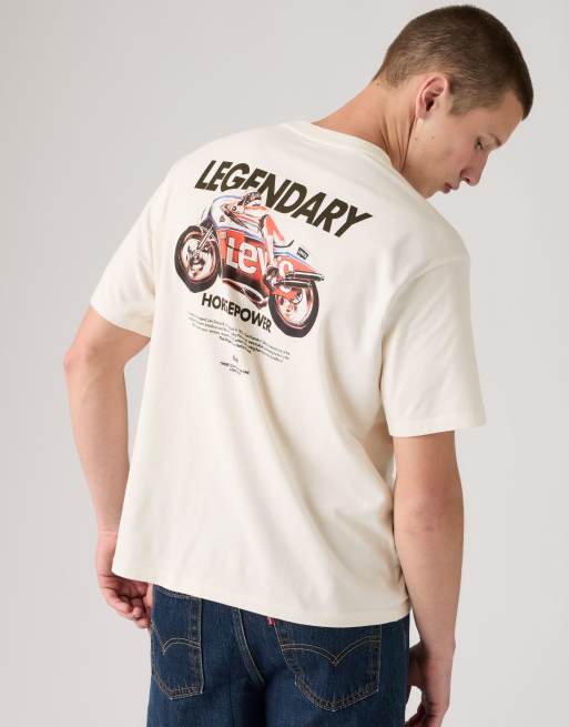 Levi's Graphic vintage fit t-shirt in beige, 4 of 4