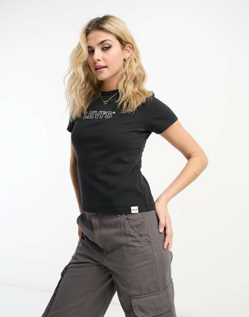 Levi's grapic Rickie tee in black